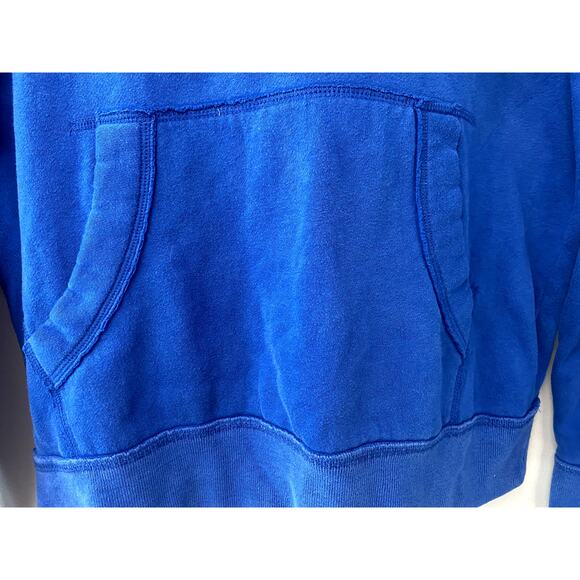 Y2K Aeropostale Men's Blue Branded Logo Hoodie L - Picture 9 of 11